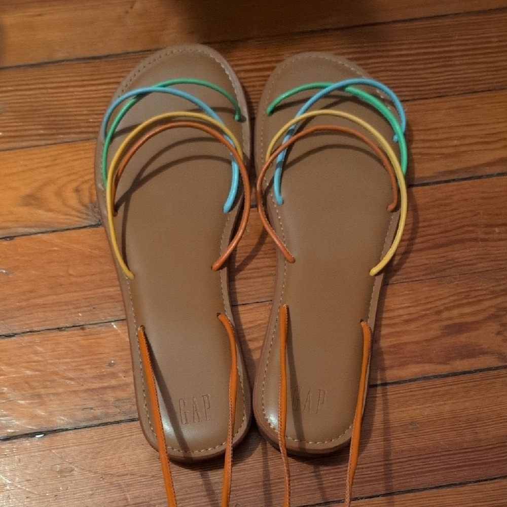 GAP Women's Colorful Strappy Gladiator Sandals
